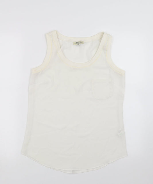 Papaya Womens Ivory   Basic Blouse Size 8