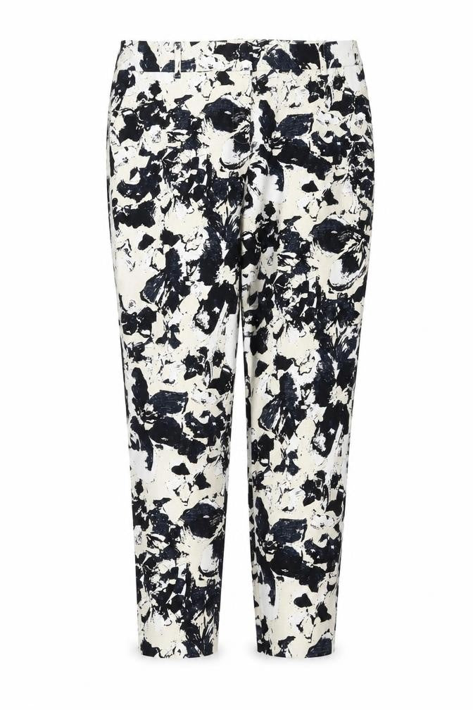 Papaya Womens Ivory Floral  Trousers  Size 10 L26 in