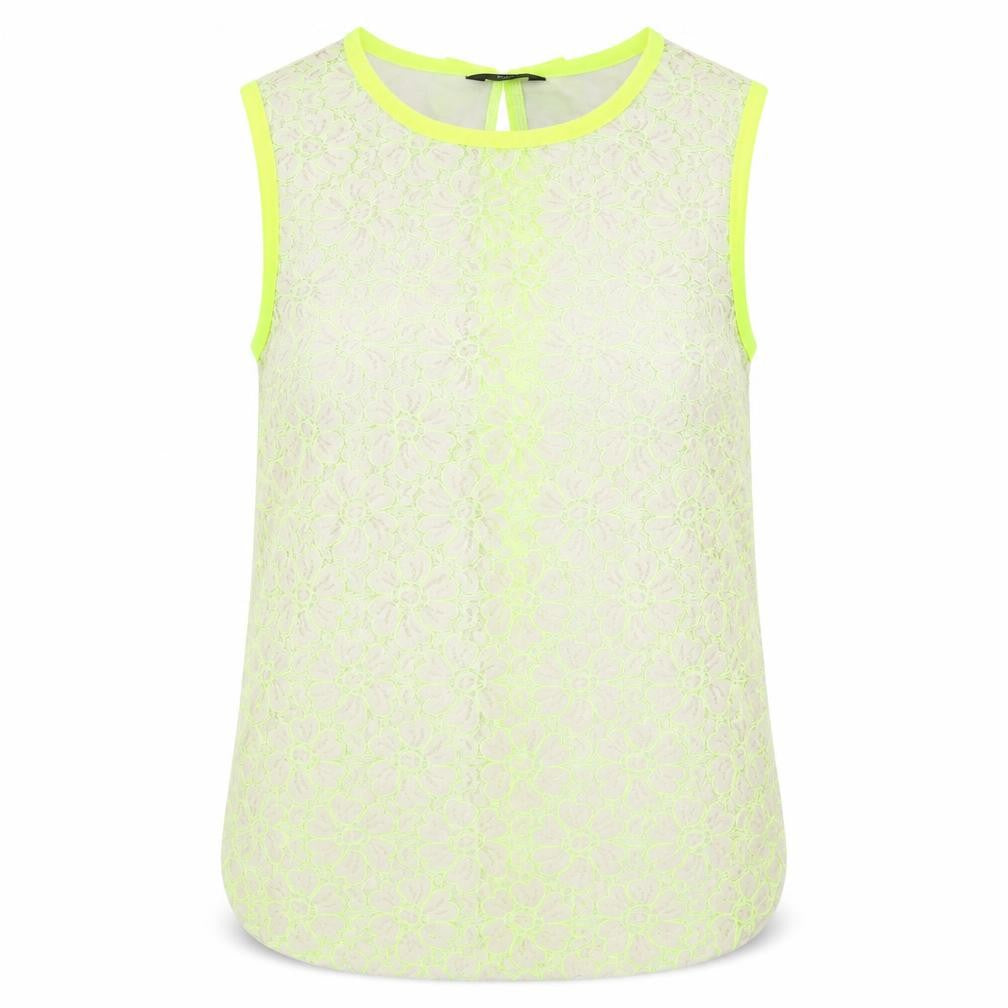 F&F Womens Green Floral  Basic Blouse Size 10