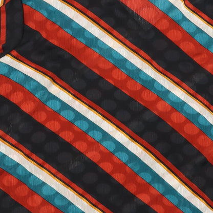 Soon Womens Multicoloured Striped  Basic Blouse Size 14