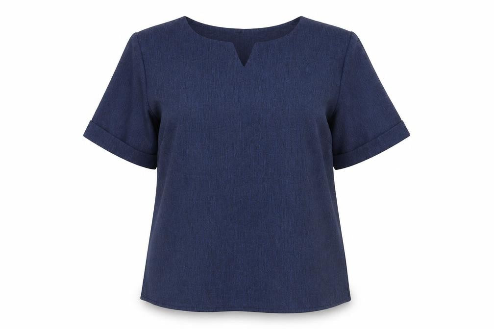 li li womens clothing Womens Blue   Basic Blouse Size 3XL