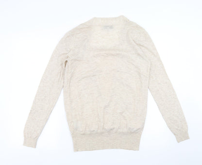 Preloved NEXT Womens Beige   Pullover Jumper Size 10  - under blouse detail - Back