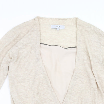 Preloved NEXT Womens Beige   Pullover Jumper Size 10  - under blouse detail - Detail