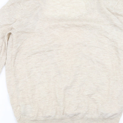 Preloved NEXT Womens Beige   Pullover Jumper Size 10  - under blouse detail - Label