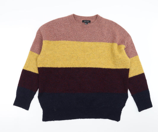 New Look Womens Multicoloured Striped  Pullover Jumper Size S