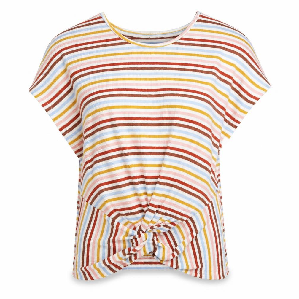 New Look Womens Multicoloured Striped  Pullover Jumper Size M  - Twist front
