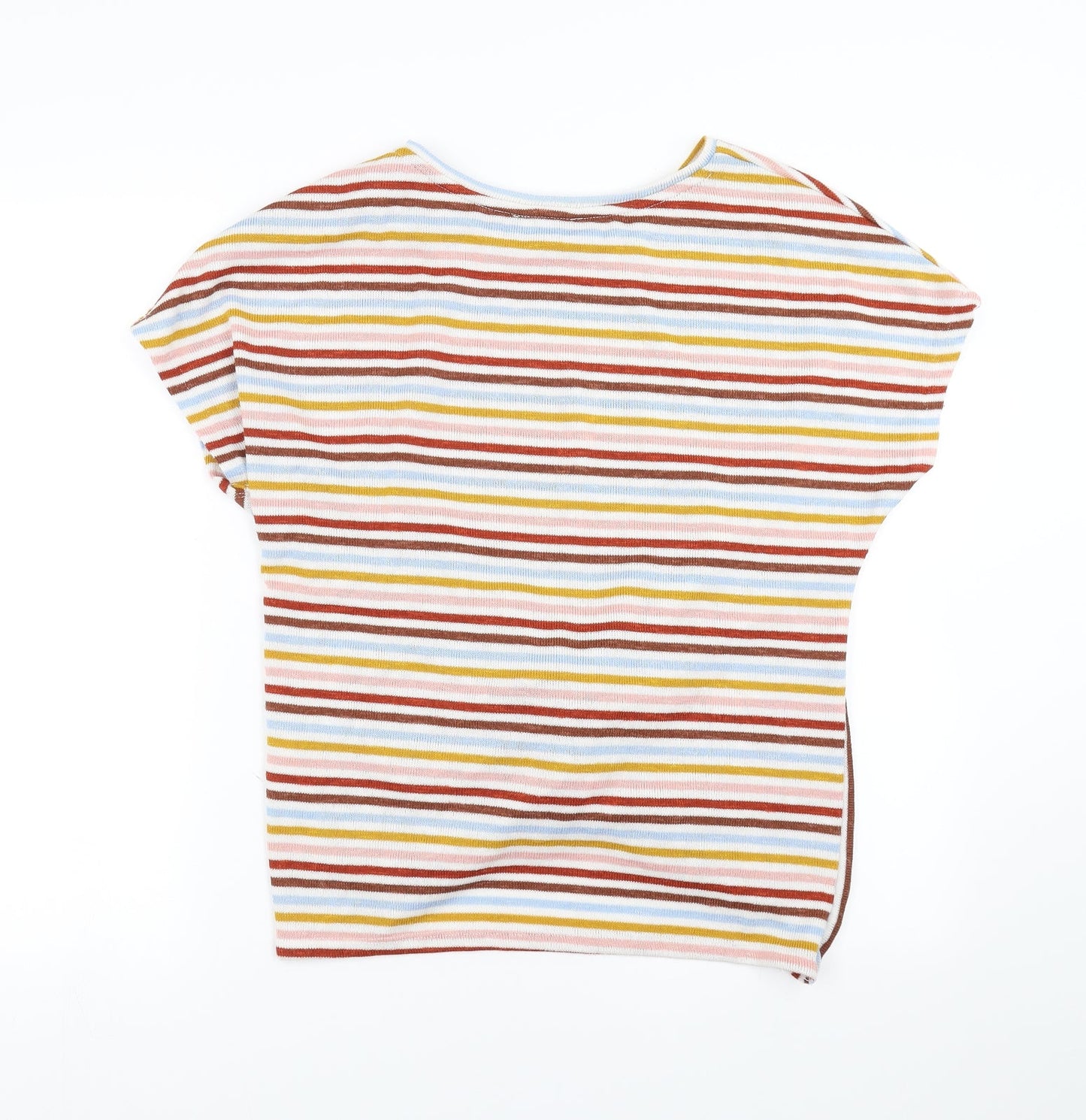 New Look Womens Multicoloured Striped  Pullover Jumper Size M  - Twist front