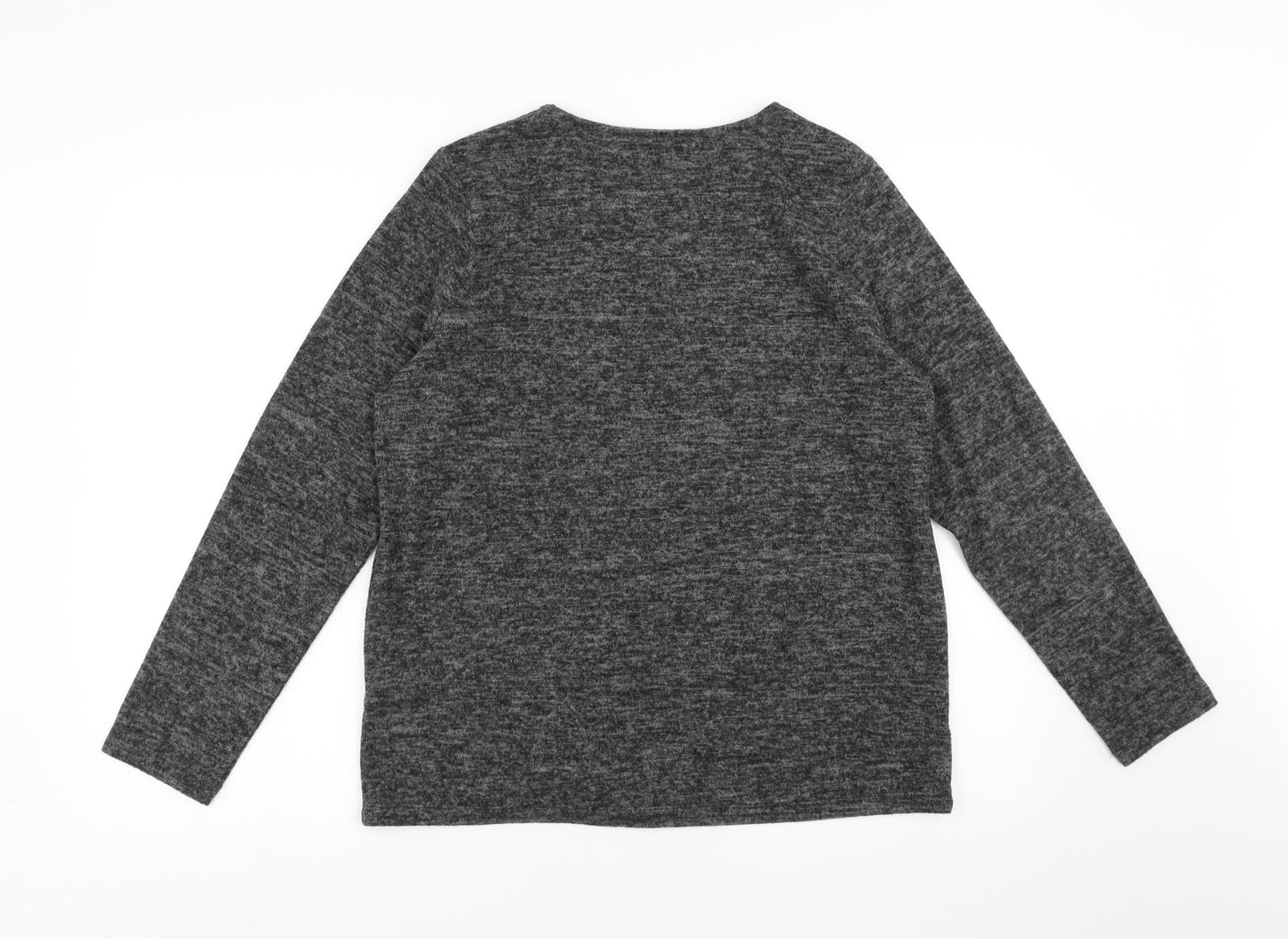 Sainsburys Womens Grey   Pullover Jumper Size 12  - lips