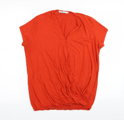 Asda George Womens Orange   Basic T-Shirt Size 12
