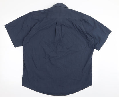 copperstone Mens Blue    Button-Up Size 15
