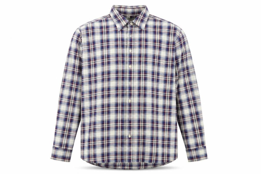 argelo Mens Multicoloured Check   Button-Up Size 17