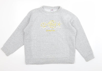 Preloved ESY sportswear Womens Grey   Pullover Jumper Size S - Front