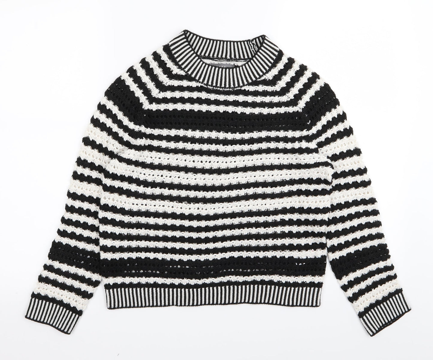 papaya Womens Multicoloured Striped  Pullover Jumper Size 8
