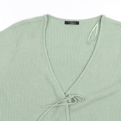 Preloved BM Womens Green   Cardigan Jumper Size L - Detail