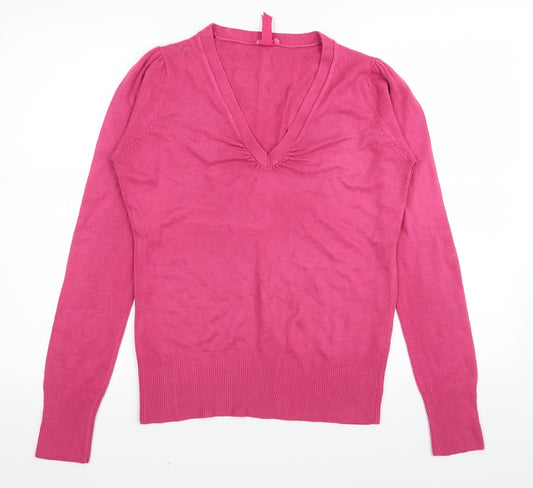 made with love Womens Pink   Basic T-Shirt Size 10