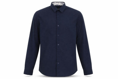 F&F Mens Blue Polka Dot   Button-Up Size S