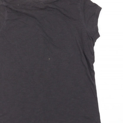 ACE  Womens Black   Basic T-Shirt Size S