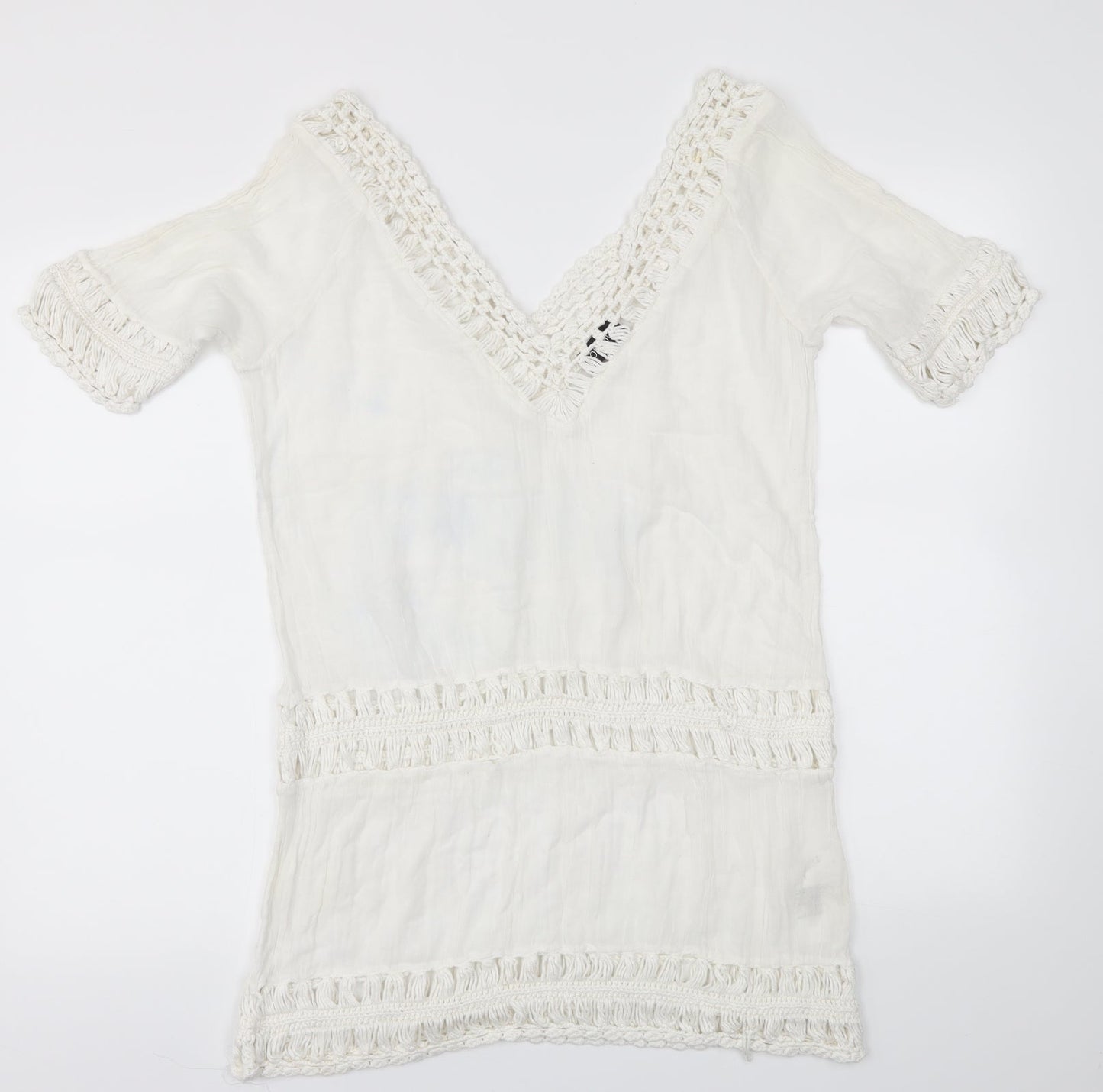 Topshop Womens White   Basic T-Shirt Size M