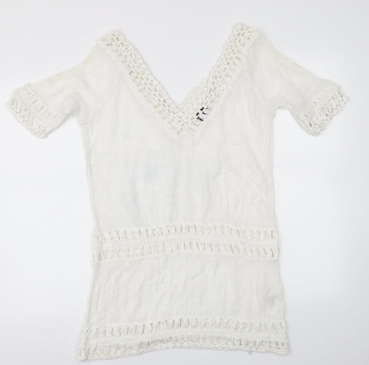 Topshop Womens White   Basic T-Shirt Size M