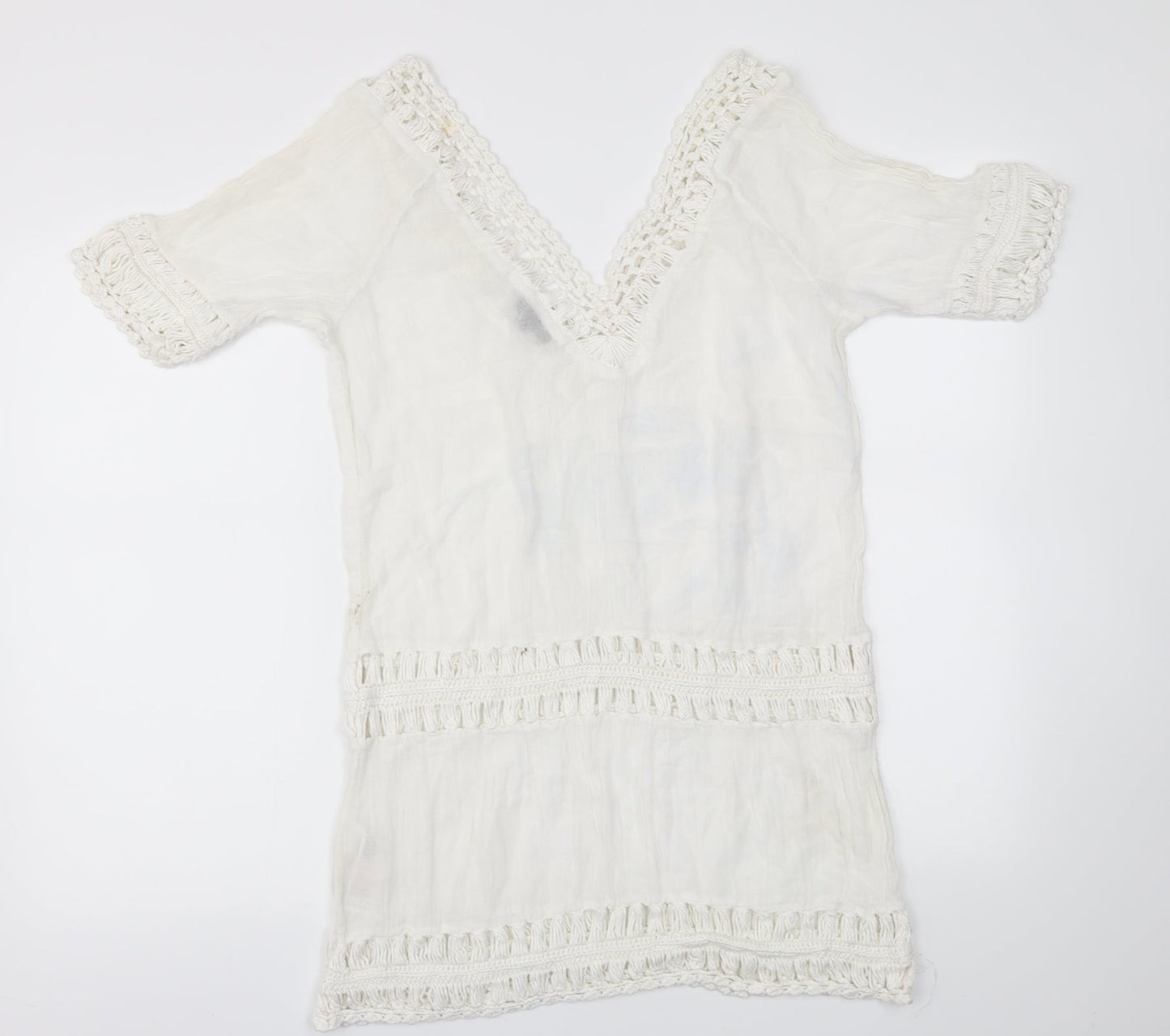 Topshop Womens White   Basic T-Shirt Size M