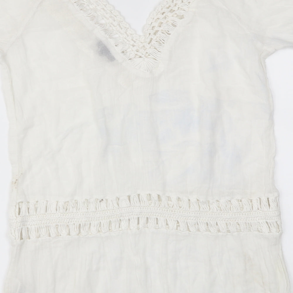 Topshop Womens White   Basic T-Shirt Size M