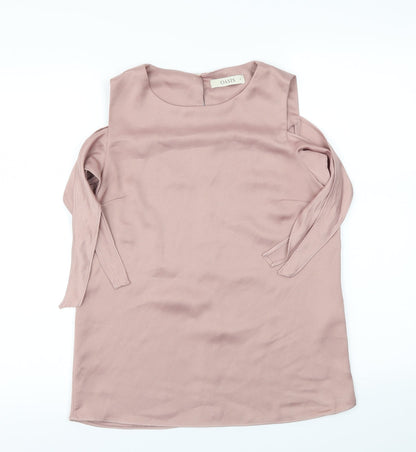 Preloved Oasis Womens Pink   Basic T-Shirt Size 8 - Front
