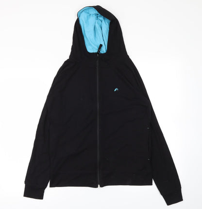 Preloved F&F Womens Black   Full Zip Jumper Size 10 - Front