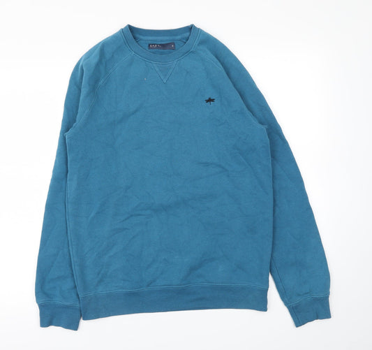 Easy Mens Blue   Pullover Sweatshirt Size S