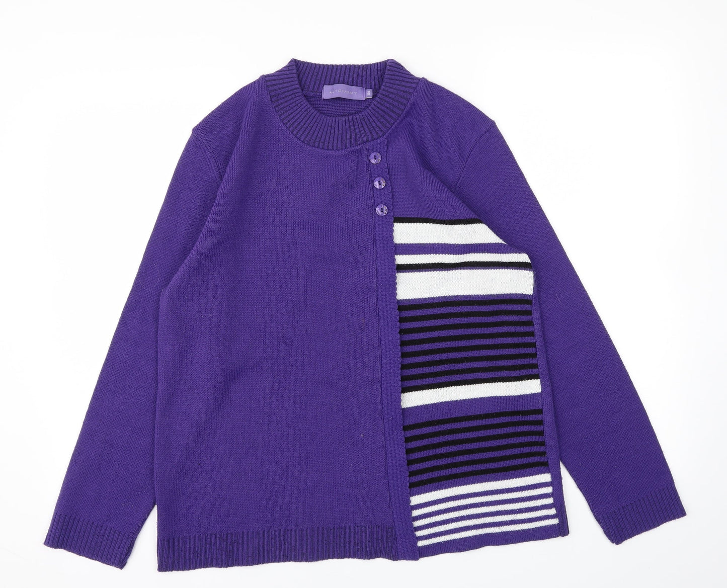 Autonomy Womens Purple   Cardigan Jumper Size M