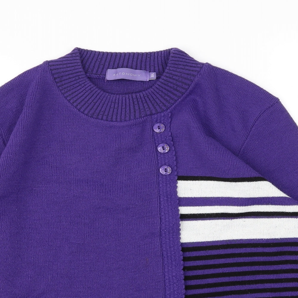 Autonomy Womens Purple   Cardigan Jumper Size M
