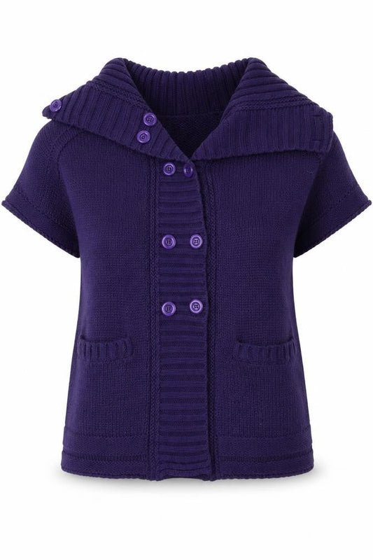 Chloe White Womens Purple   Full Zip Jumper Size 14