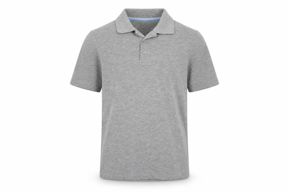 Lady Bird Boys Grey   Basic Polo Size 9-10 Years
