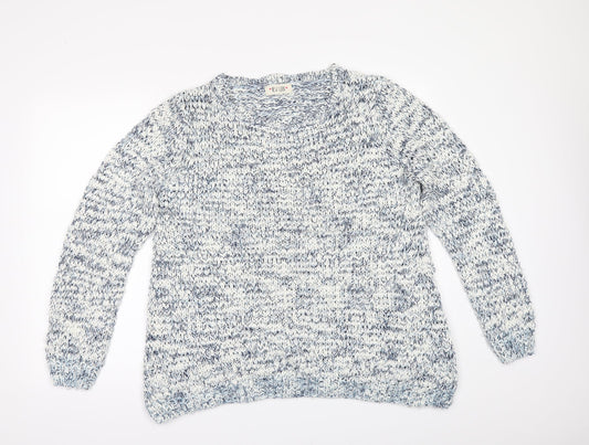 New Look Womens White   Pullover Jumper Size M
