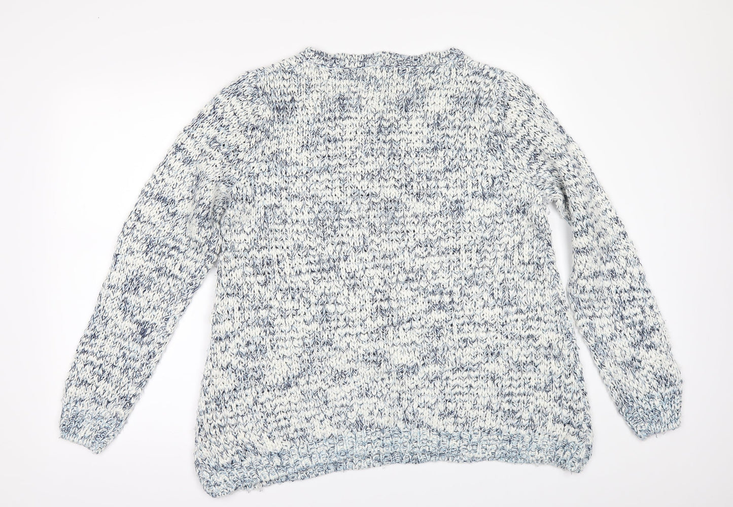 New Look Womens White   Pullover Jumper Size M