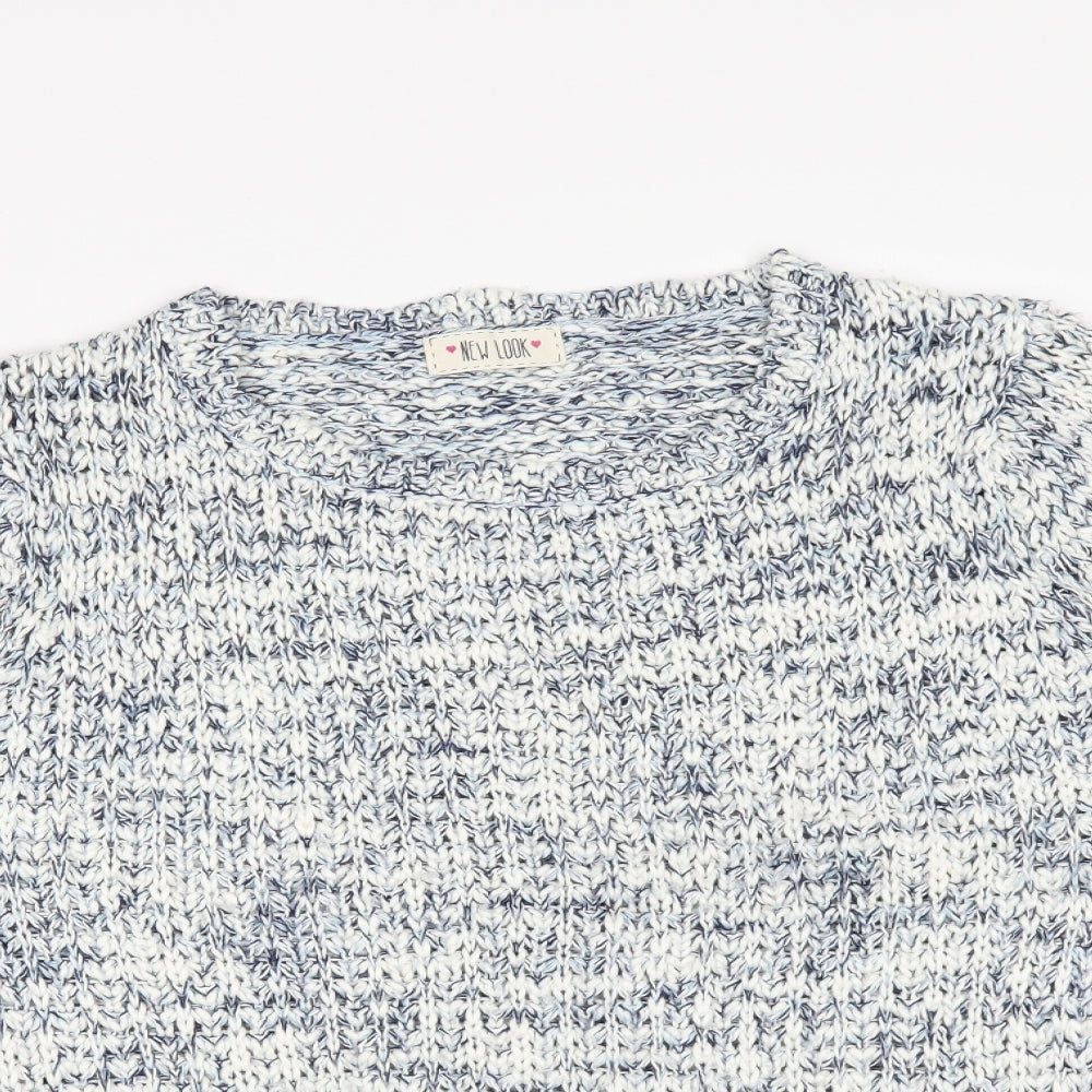 New Look Womens White   Pullover Jumper Size M