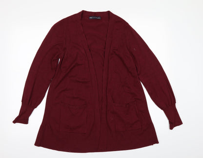 Marks & Spencer Womens Red   Cardigan Jumper Size S