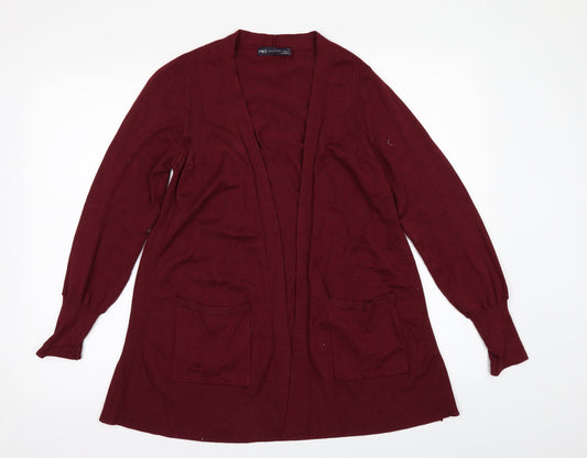 Marks and Spencer Womens Red   Cardigan Jumper Size S