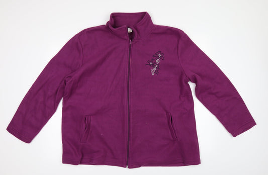 Anne De Lancay Womens Pink   Jacket  Size XL