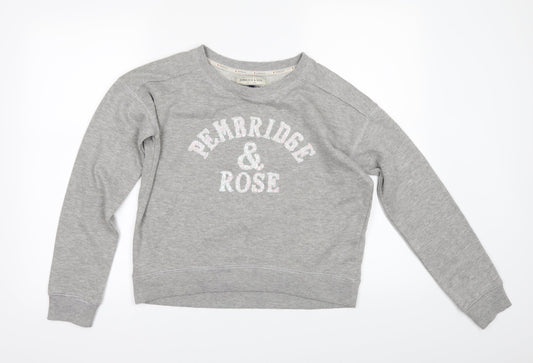 New Look Womens Grey   Pullover Sweatshirt Size 8  - pembridge & rose