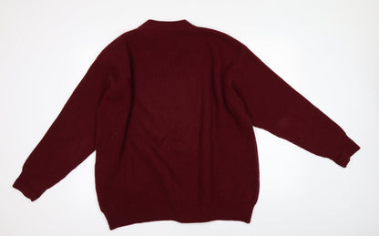 Preloved MASSOTI Mens Red   Pullover Jumper - Back