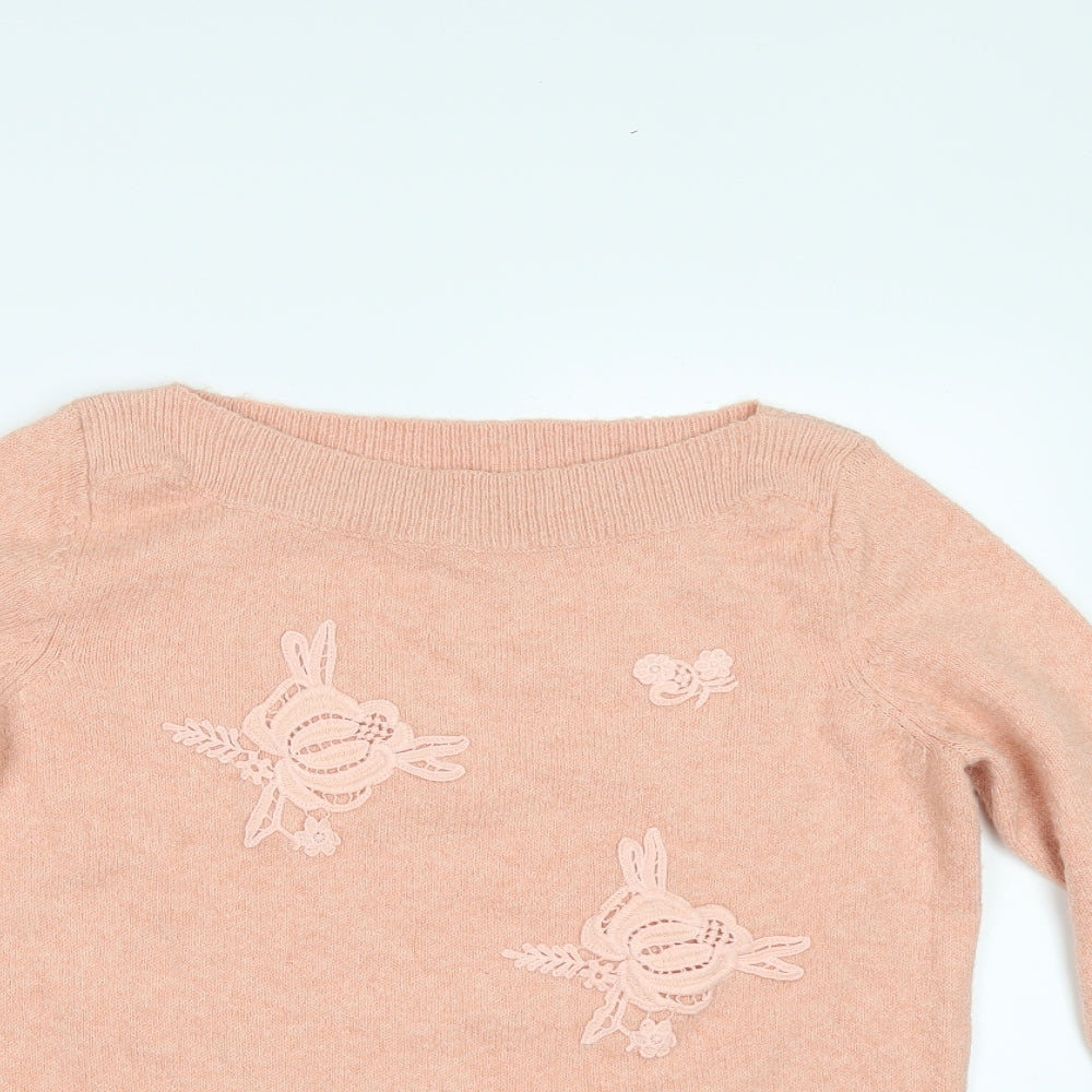 M&Co Womens Orange    Jumper Size 10