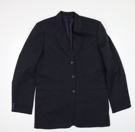 Preworn Mens Blue   Jacket Suit Jacket Size 42