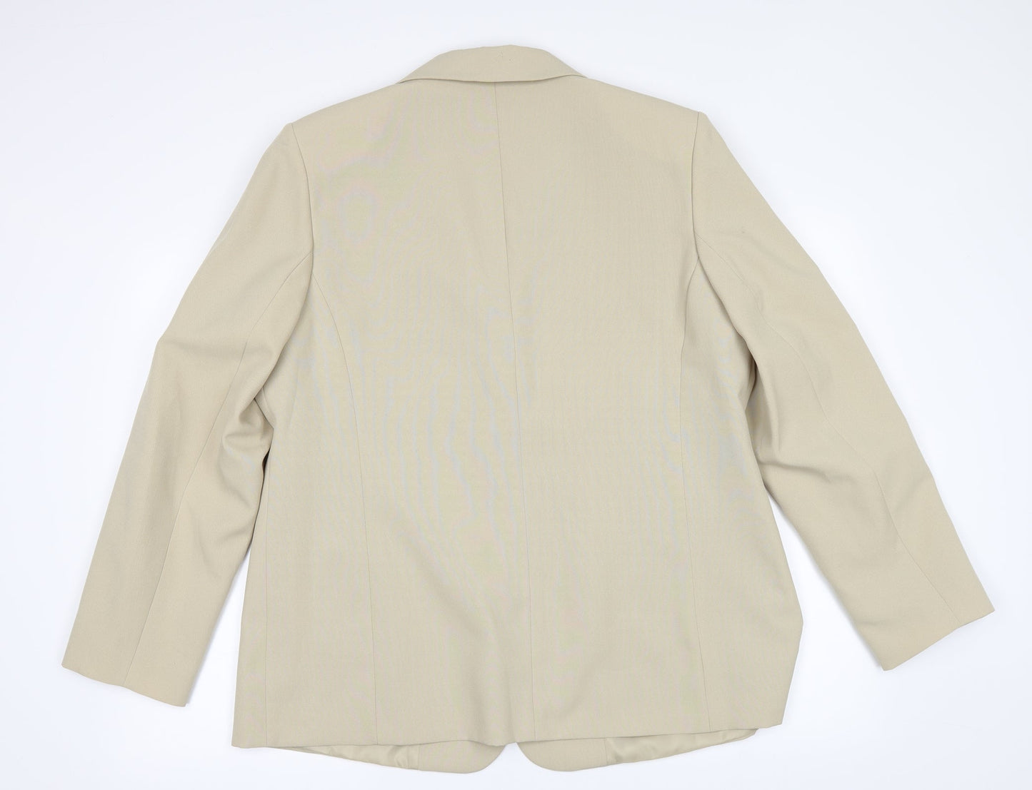 Classic Womens Beige   Jacket Suit Jacket Size 18