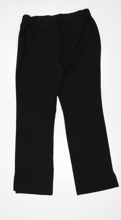 Capsule Womens Black Trousers Size 16 L32 in