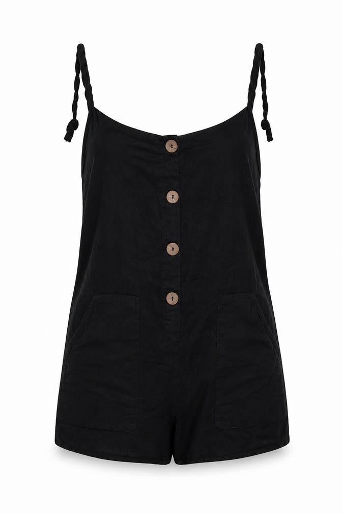 ASOS Womens Black   Playsuit One-Piece Size 4