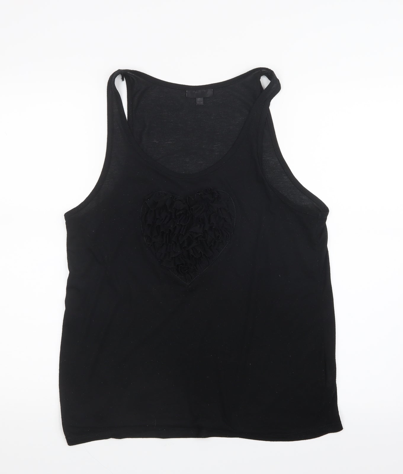 Topshop Womens Black   Basic Tank Size 10