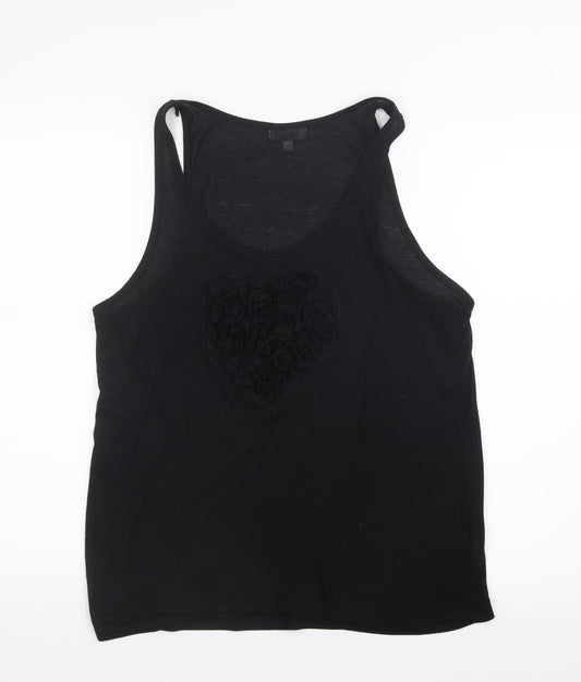 Topshop Womens Black   Basic Tank Size 10