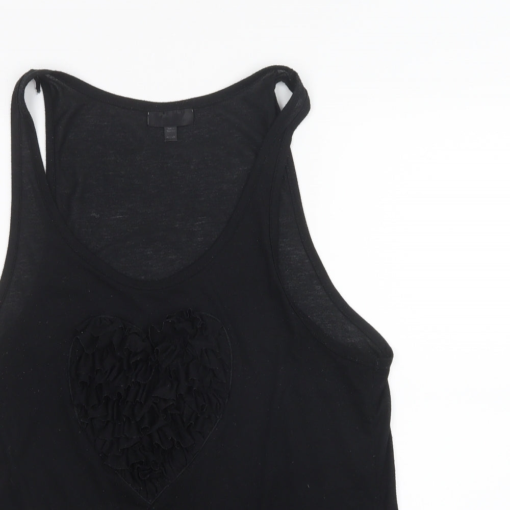 Topshop Womens Black   Basic Tank Size 10