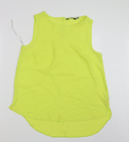 Preloved Dorothy Perkins Womens Yellow   Basic Tank Size 14 - Front