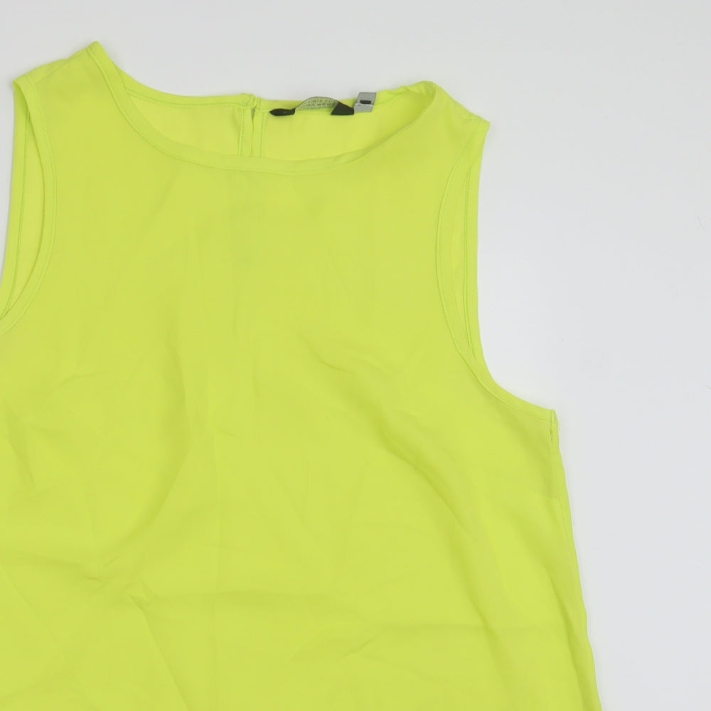 Dorothy Perkins Womens Yellow   Basic Tank Size 14